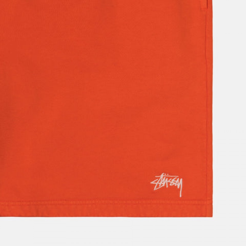 Stussy Overdyed Stock Logo Kısa Tişörtü Erkek Turuncu Türkiye | XAR-5641