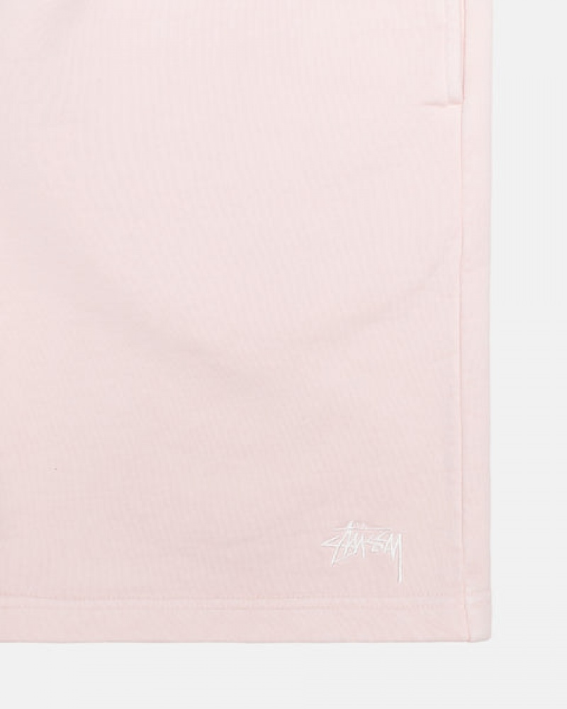 Stussy Overdyed Stock Logo Kısa Şort Erkek Pembe Türkiye | SAI-8641