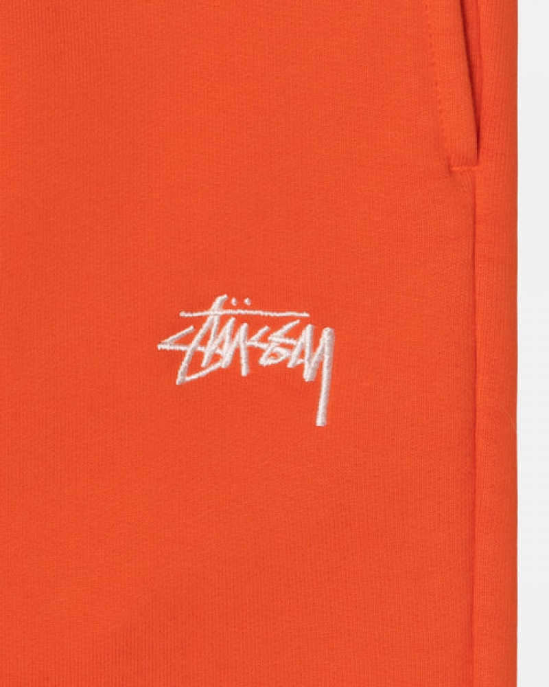 Stussy Overdyed Stock Logo Pant Tişörtü Erkek Turuncu Türkiye | SJG-2203