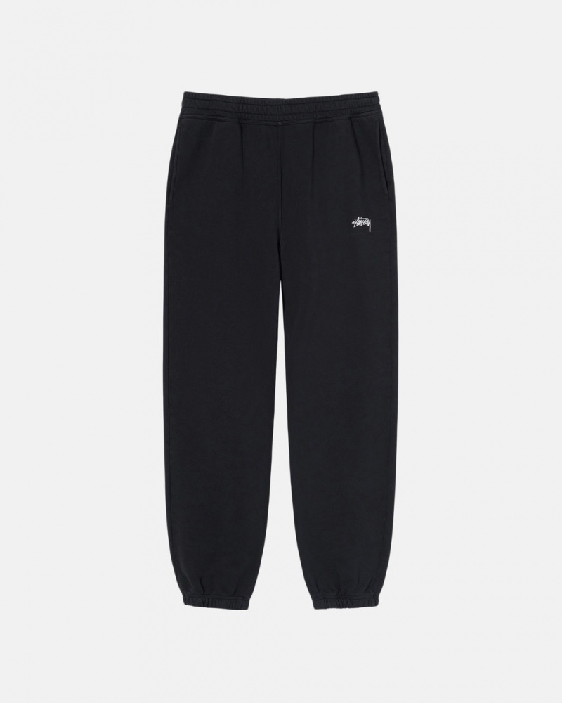 Stussy Overdyed Stock Logo Sweatpant Eşofman Altı Erkek Siyah Türkiye | BDP-7681