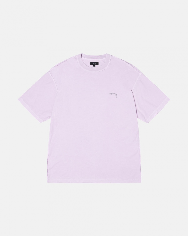 Stussy Pig. Dyed Inside Out Crew Üstler Erkek Mor Türkiye | BTX-2379