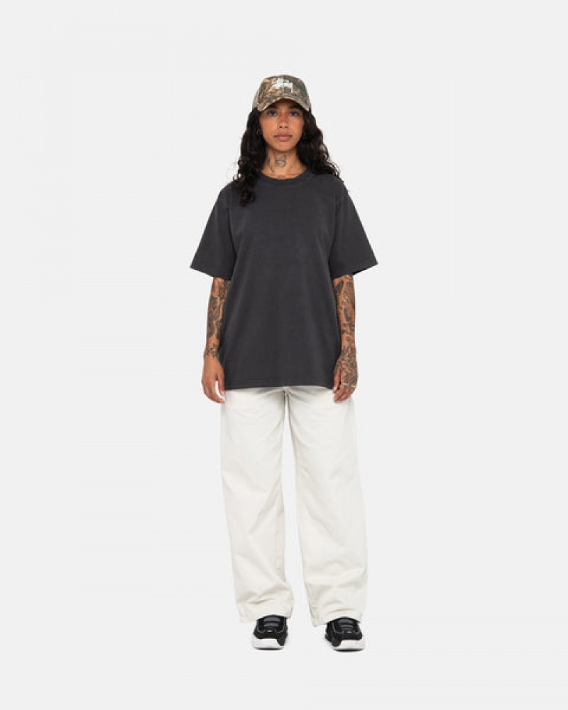 Stussy Pigment Dyed Crew Üstler Erkek Siyah Türkiye | ORN-5522