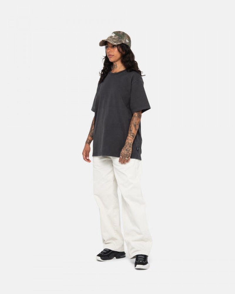 Stussy Pigment Dyed Crew Üstler Erkek Siyah Türkiye | ORN-5522