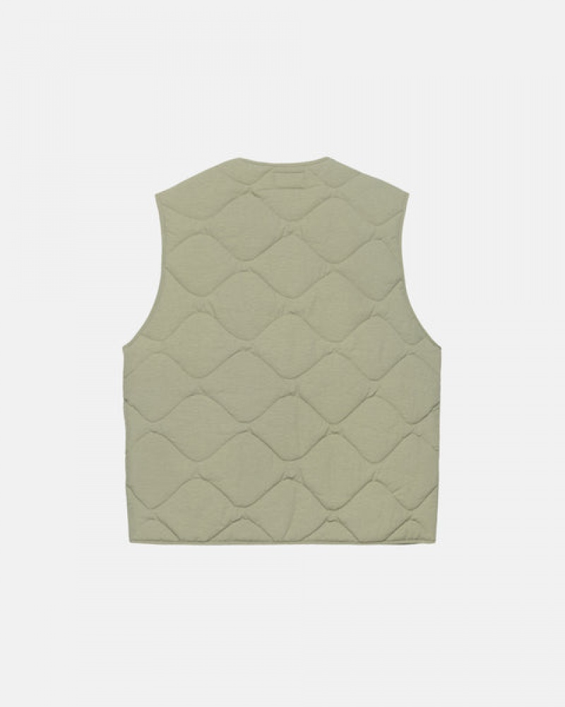 Stussy Recycled Naylon Liner Vest Yelek Erkek Kahverengi Türkiye | RJD-7495