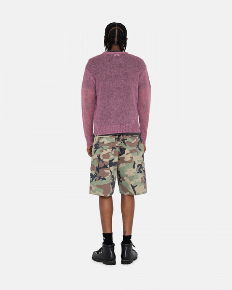 Stussy Ripstop Cargo Beach Kısa Şort Erkek Camo Türkiye | PJF-7073