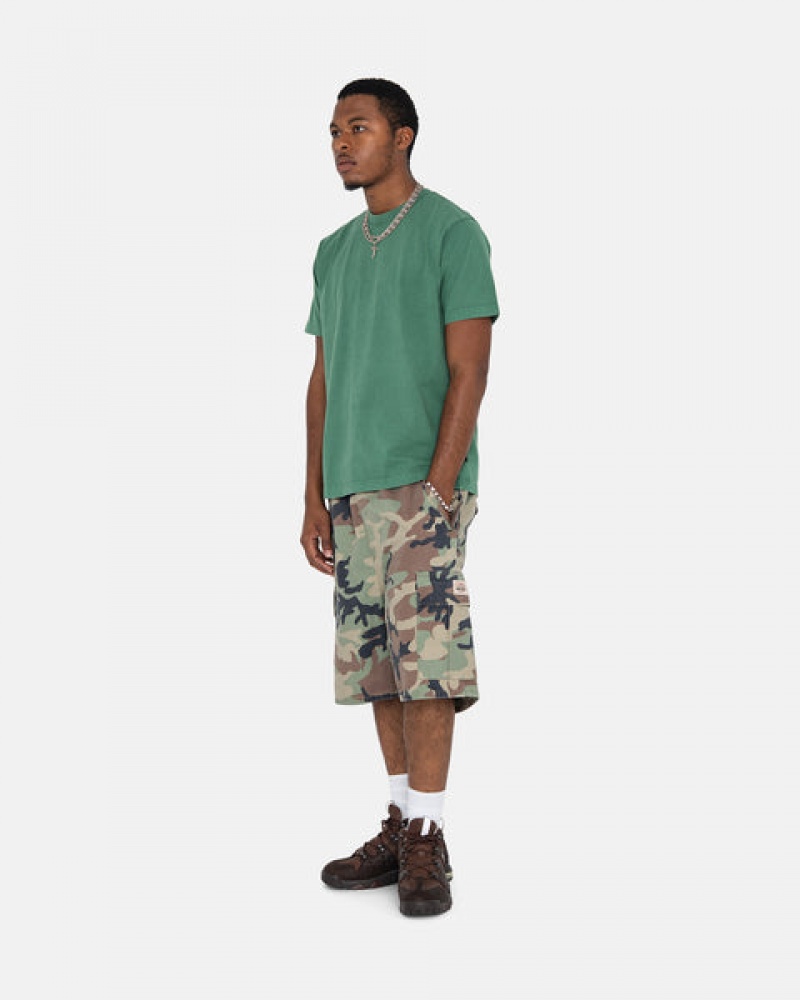 Stussy Ripstop Cargo Beach Kısa Şort Erkek Camo Türkiye | PJF-7073