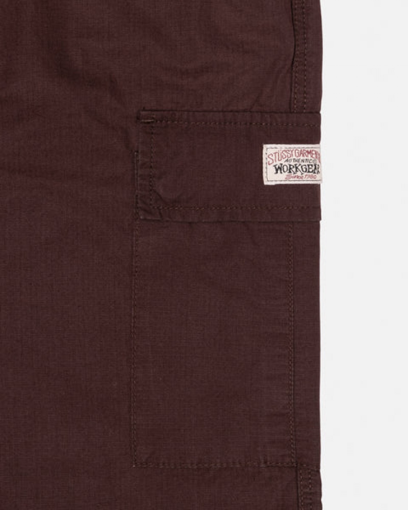 Stussy Ripstop Cargo Beach Pant Pantolon Erkek Kahverengi Türkiye | HOL-6173