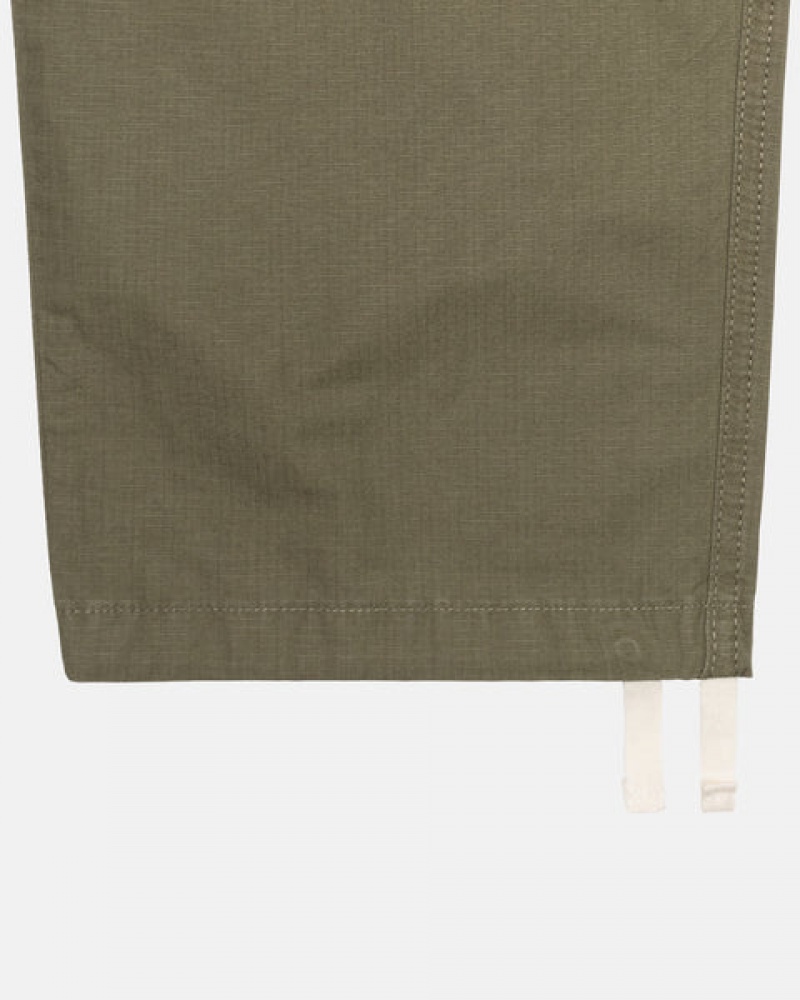 Stussy Ripstop Cargo Beach Pant Pantolon Erkek Zeytin Yeşili Türkiye | ECG-6290