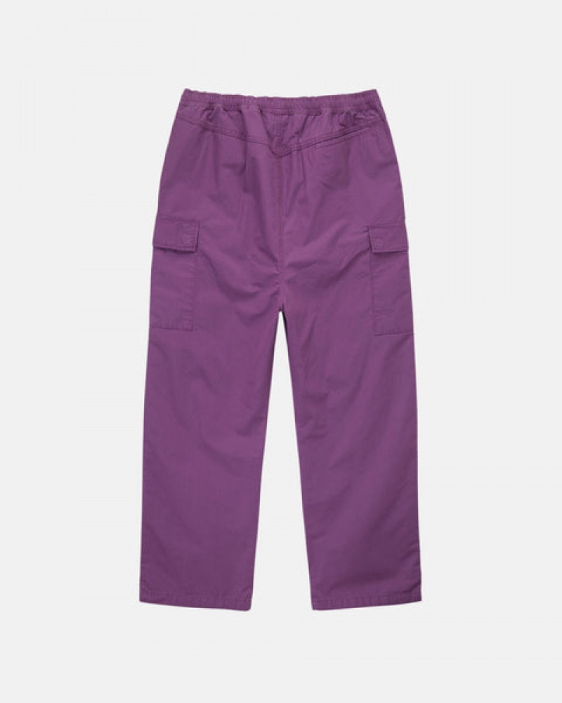 Stussy Ripstop Cargo Beach Pant Pantolon Erkek Mor Türkiye | JCM-1399