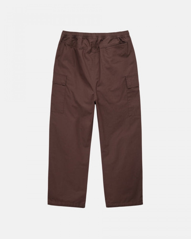 Stussy Ripstop Cargo Beach Pant Pantolon Kadın Kahverengi Türkiye | NLB-4257