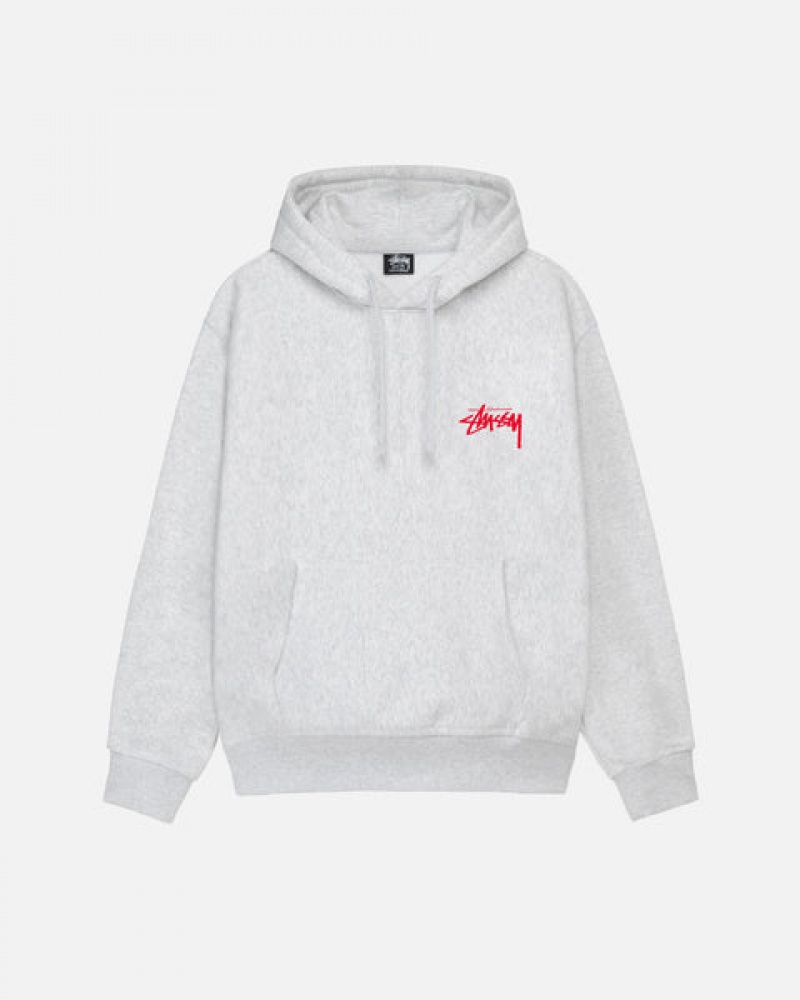 Stussy Skate Tough Hoodie Kadın Gri Türkiye | YSR-8689