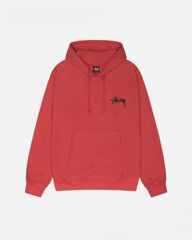 Stussy Skate Tough Hoodie Kadın Kırmızı Türkiye | XHM-2155