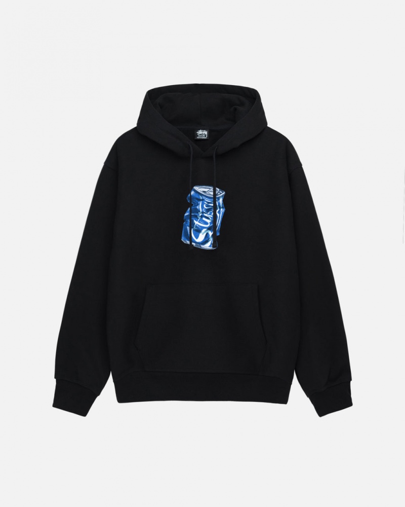 Stussy Soda Can Hoodie Kadın Siyah Türkiye | JOZ-7312