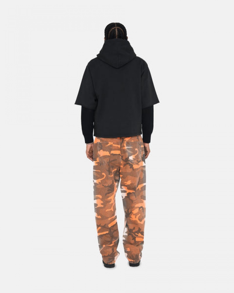 Stussy Ss Boxy Cropped Hoodie Kadın Siyah Türkiye | TDU-2130