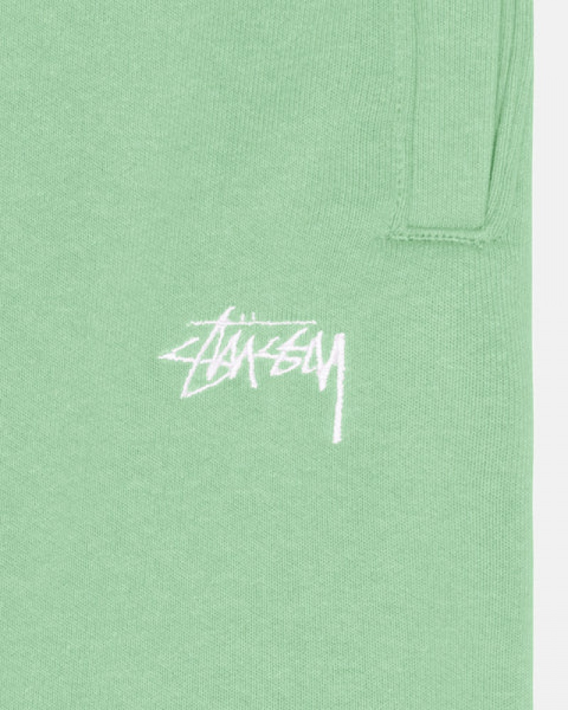 Stussy Stock Logo Sweatpant Eşofman Altı Erkek Yeşil Türkiye | ZTS-0717