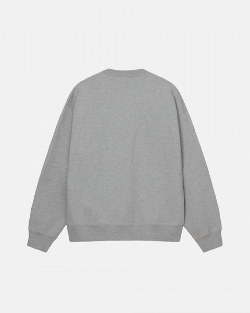 Stussy Fleece Crew Tişörtü Kadın Koyu Gri Türkiye | XQJ-5097