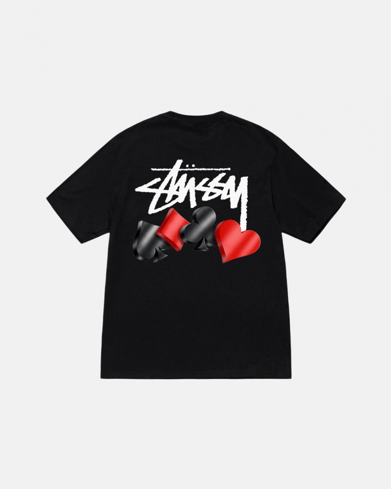 Stussy Suits Tee T shirt Kadın Siyah Türkiye | FVD-2994