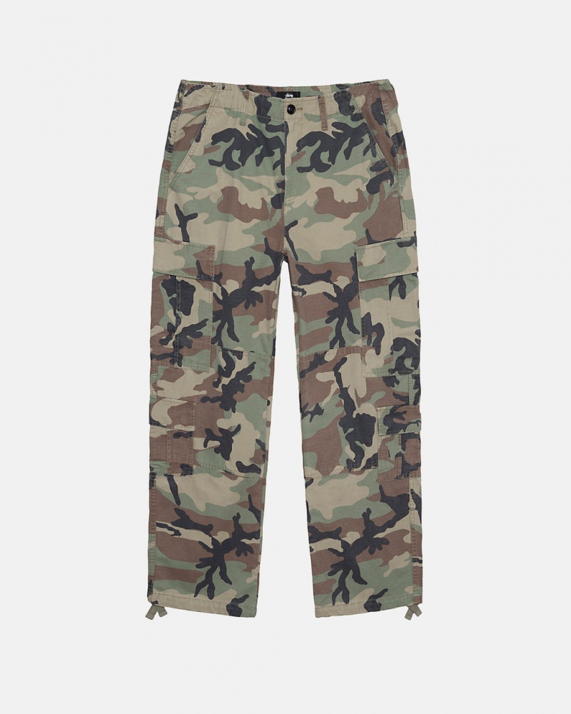 Stussy Surplus Cargo Ripstop Pantolon Erkek Camo Türkiye | VPM-5164