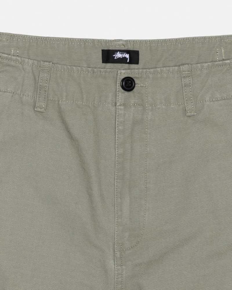 Stussy Surplus Cargo Ripstop Pantolon Erkek Zeytin Yeşili Türkiye | QLN-3562