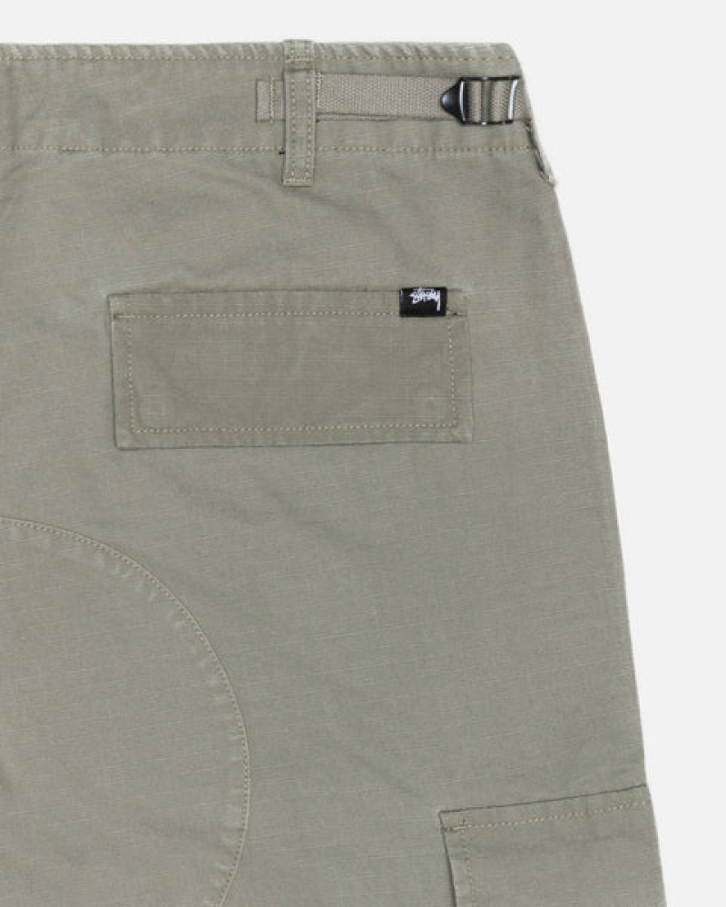 Stussy Surplus Cargo Ripstop Pantolon Erkek Zeytin Yeşili Türkiye | QLN-3562