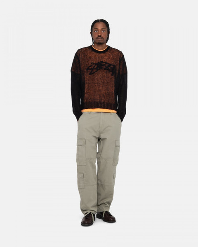 Stussy Surplus Cargo Ripstop Pantolon Erkek Zeytin Yeşili Türkiye | QLN-3562