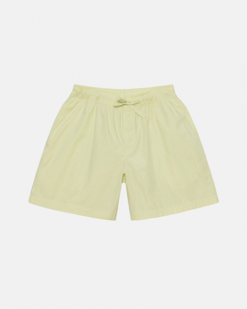 Stussy Tekla Poplin Pyjama Shorts Şort Erkek Açık Yeşil Türkiye | HSL-0681