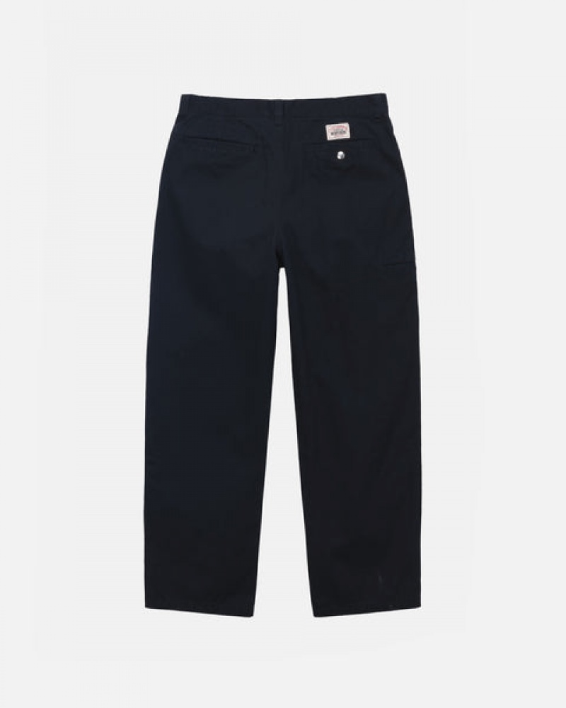 Stussy Workgear Trouser Twill Pantolon Erkek Siyah Türkiye | MWT-5490