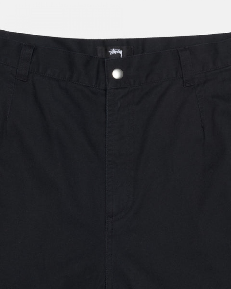 Stussy Workgear Trouser Twill Pantolon Erkek Siyah Türkiye | MWT-5490