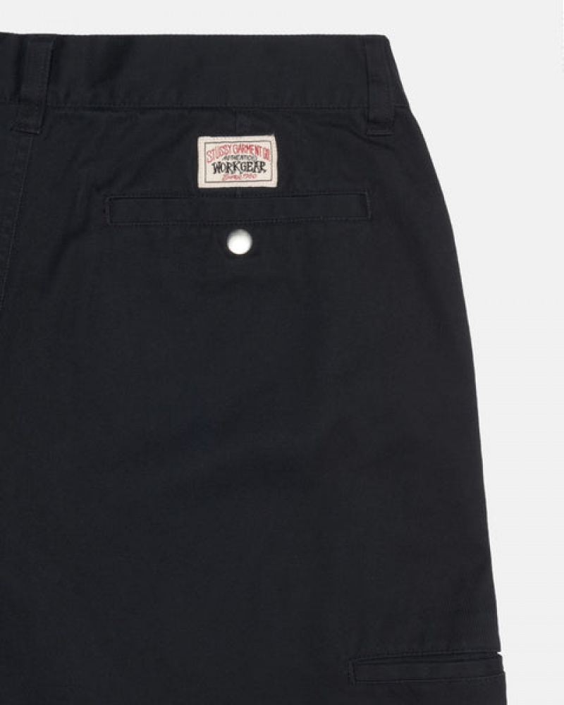 Stussy Workgear Trouser Twill Pantolon Erkek Siyah Türkiye | MWT-5490