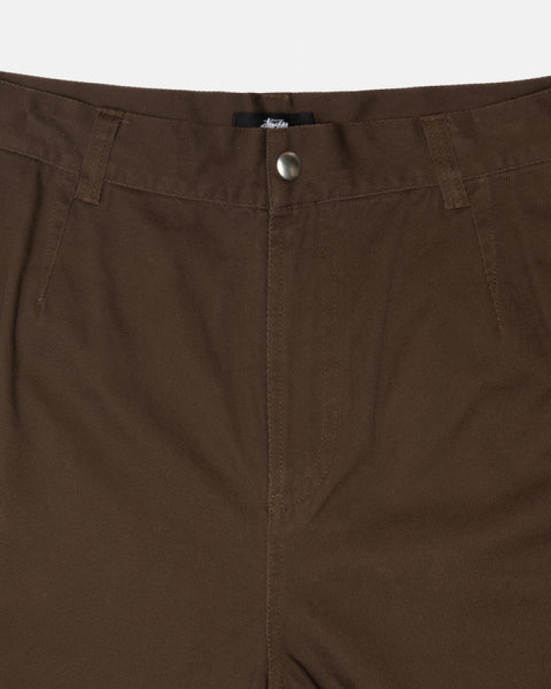 Stussy Workgear Trouser Twill Pantolon Erkek Kahverengi Türkiye | GYK-0222