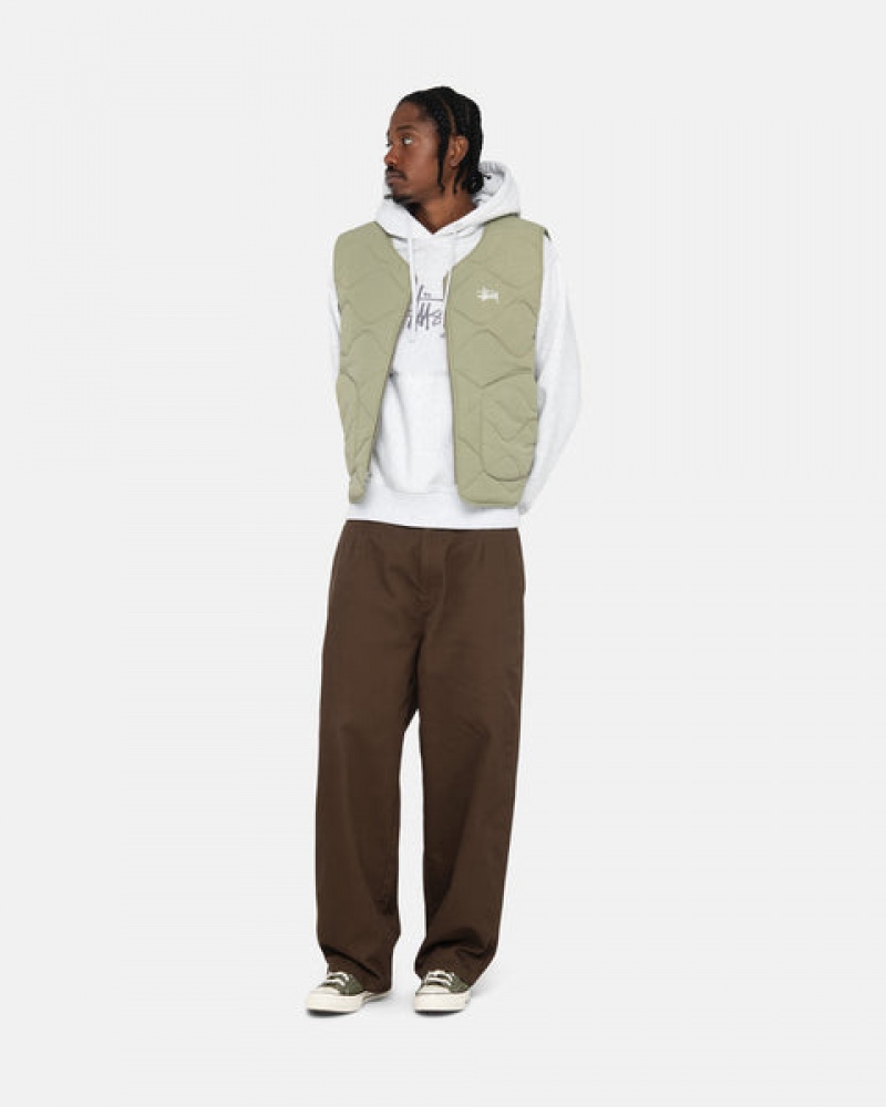 Stussy Workgear Trouser Twill Pantolon Erkek Kahverengi Türkiye | GYK-0222