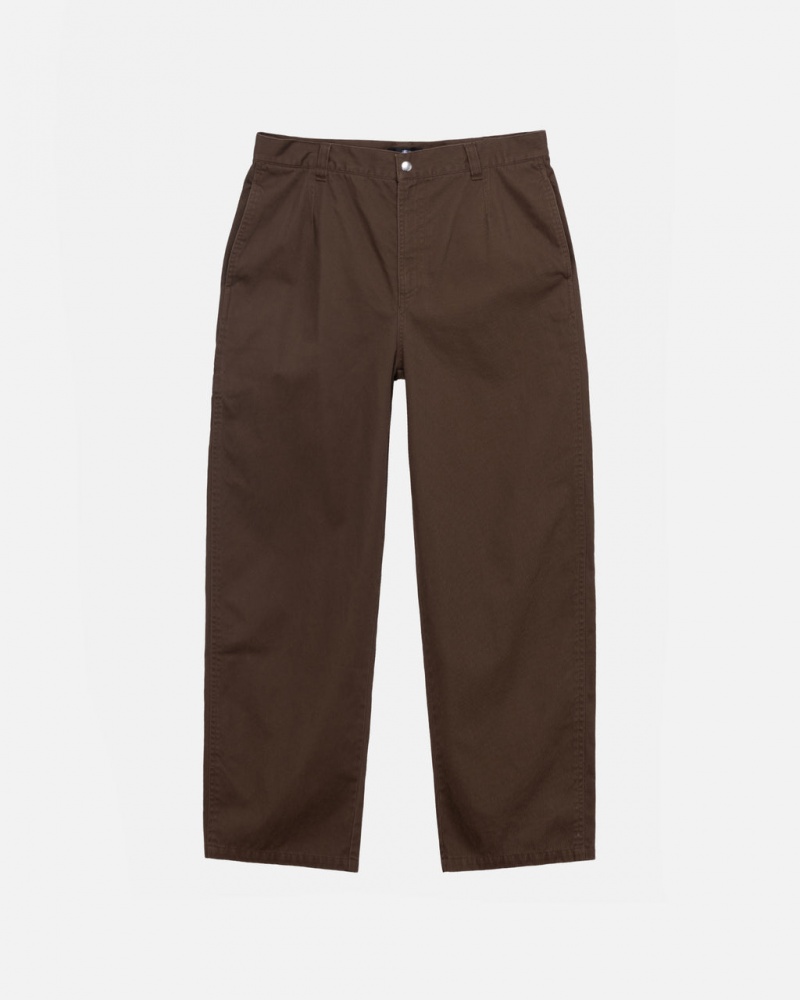 Stussy Workgear Trouser Twill Pantolon Erkek Kahverengi Türkiye | GYK-0222