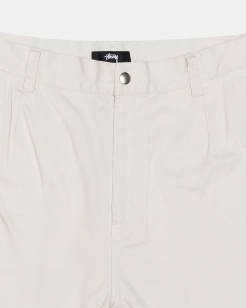 Stussy Workgear Trouser Twill Pantolon Erkek Beyaz Türkiye | HGL-8192