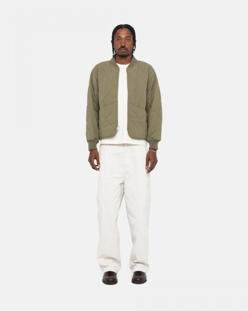 Stussy Workgear Trouser Twill Pantolon Erkek Beyaz Türkiye | HGL-8192