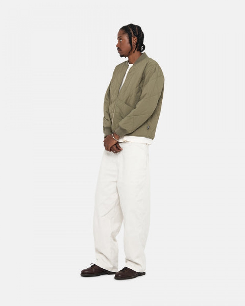 Stussy Workgear Trouser Twill Pantolon Erkek Beyaz Türkiye | HGL-8192