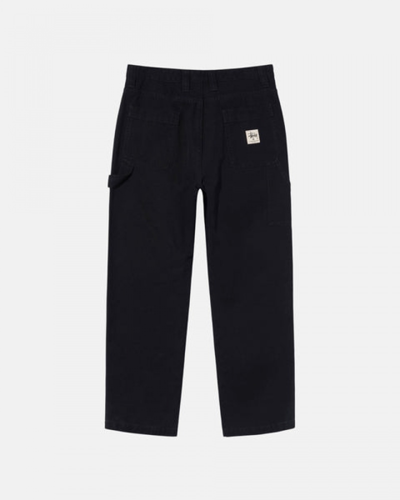 Stussy İş Pant Kanvas Pantolon Erkek Siyah Türkiye | WHQ-6700